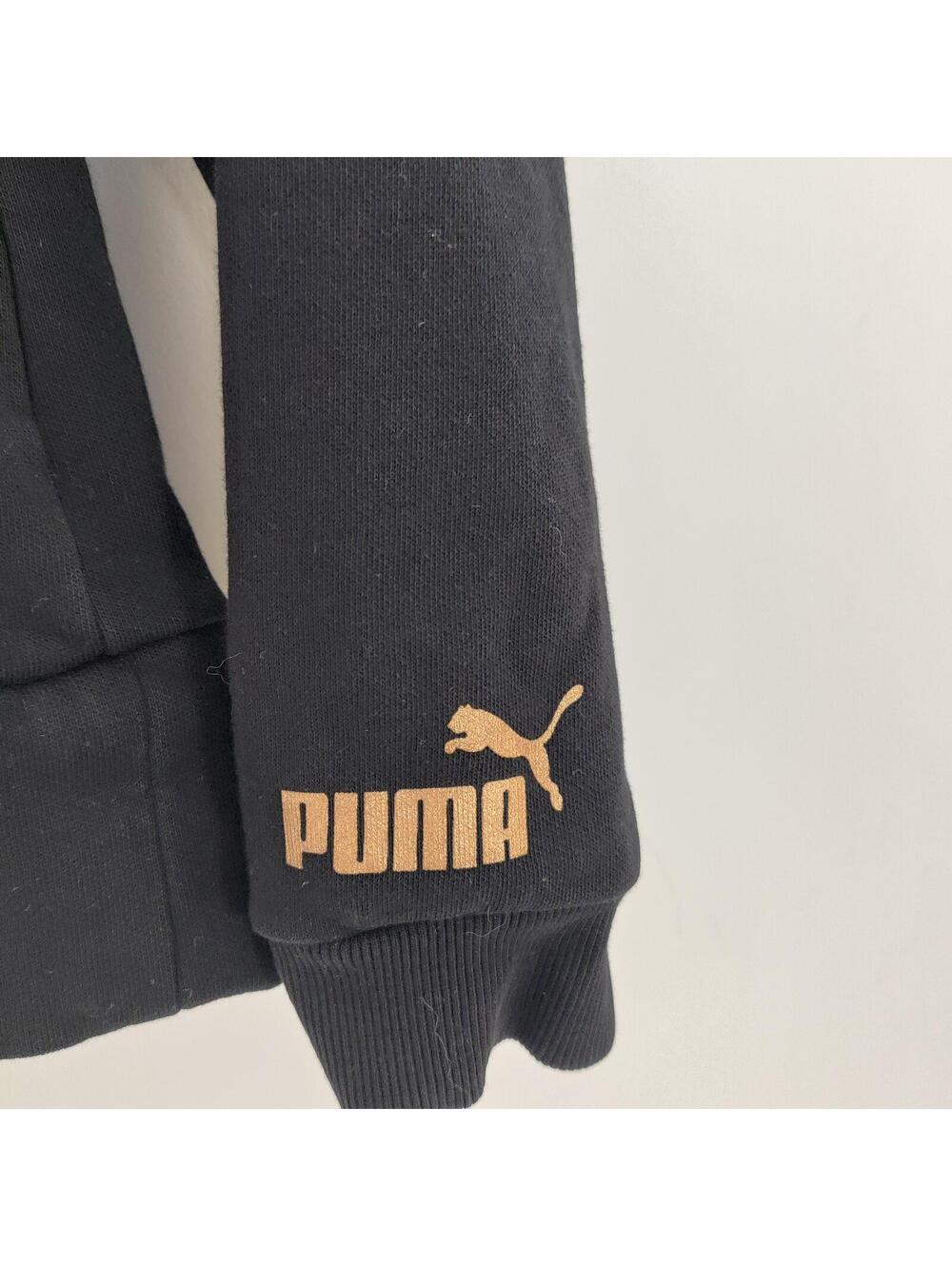 Puma Kids Black Pullover Hoodie Size Large / 12-14 - Picture 5 of 7